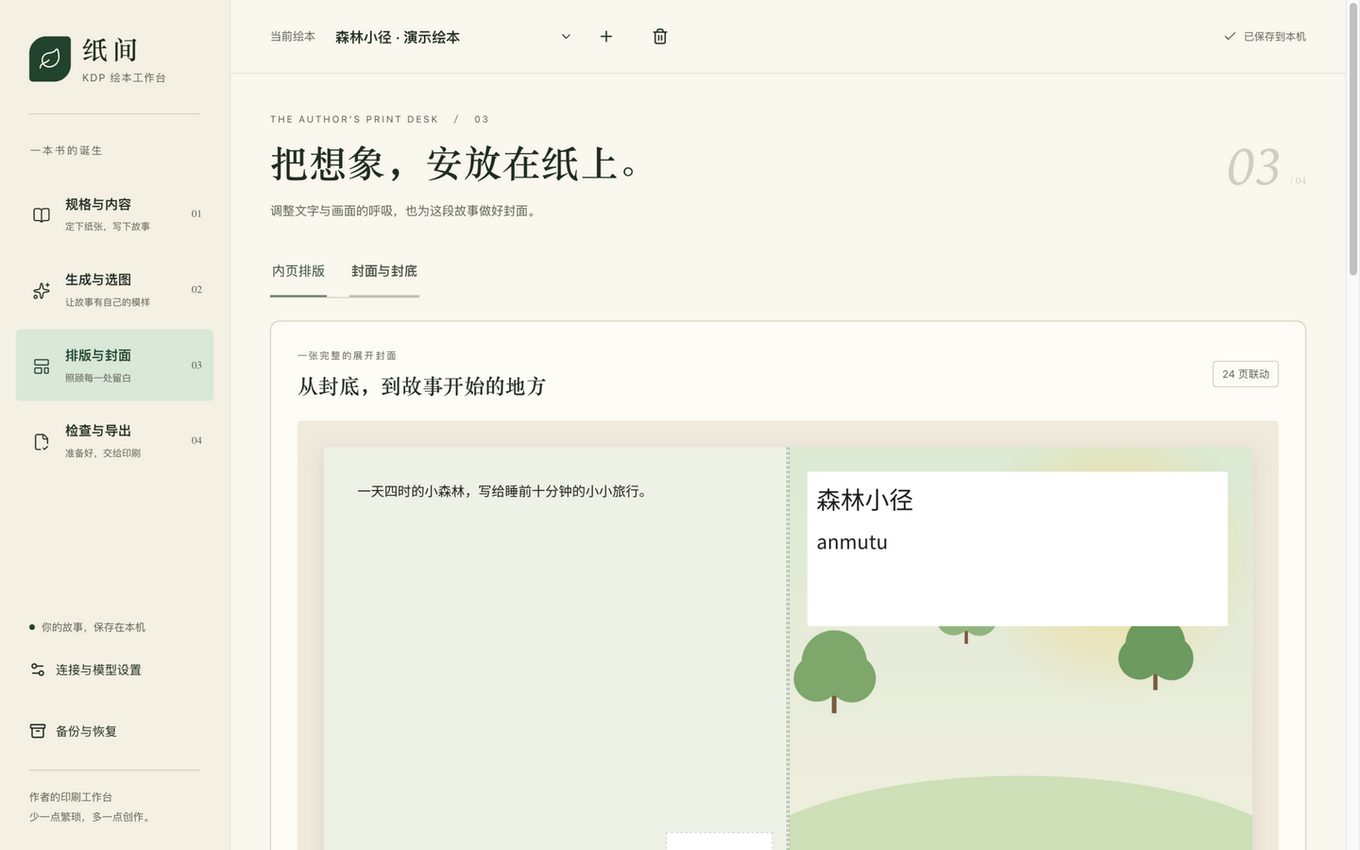 封面与封底展开预览与排版参数